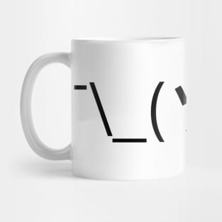 Shrug Emoticon ¯\_(ツ)_/¯ Japanese Kaomoji Mug